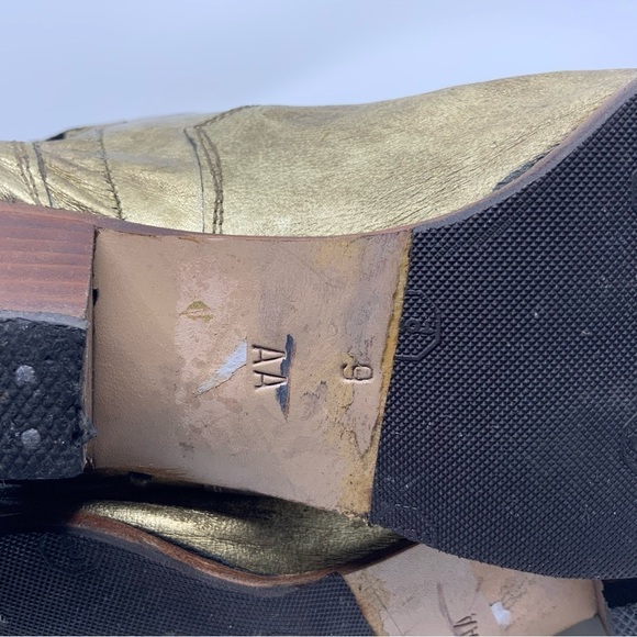 No name golden leather western boots. - Picture 7 of 16